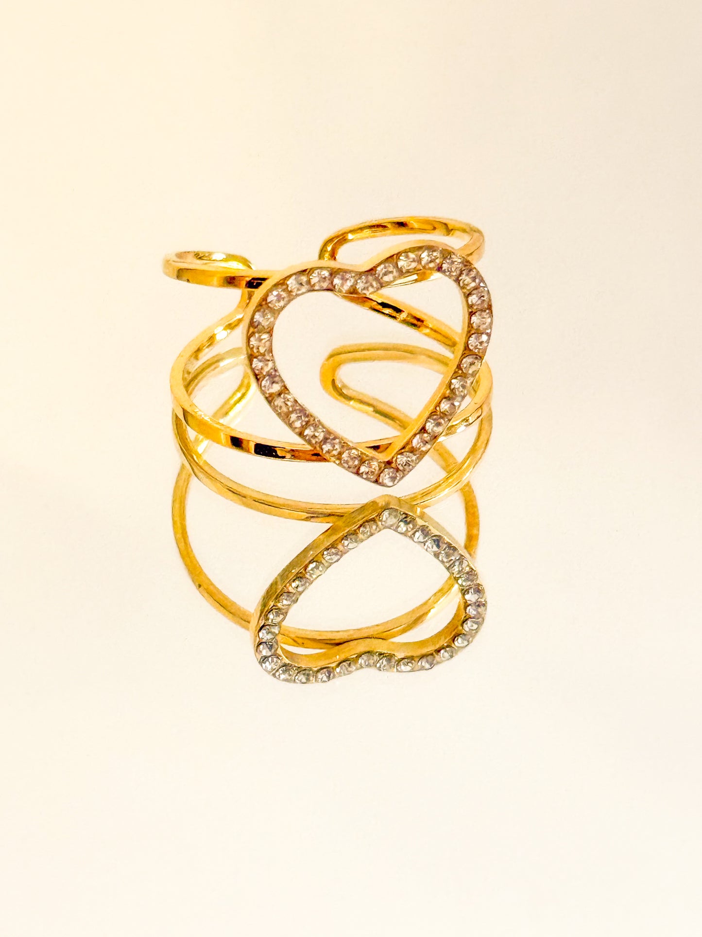 Anillo Halo（Círculo /Corazón）– Acero Inoxidable (Ajustable)