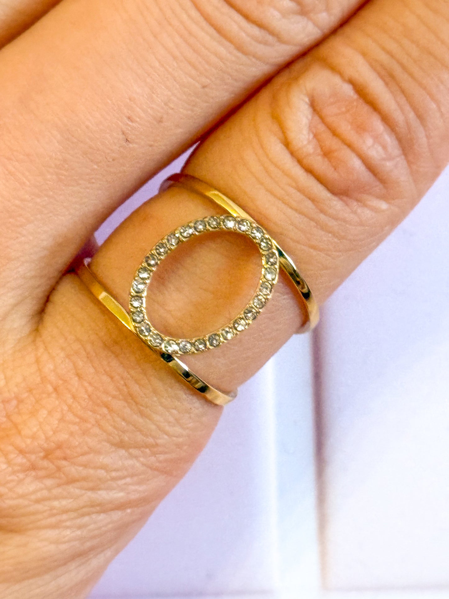 Anillo Halo（Círculo /Corazón）– Acero Inoxidable (Ajustable)