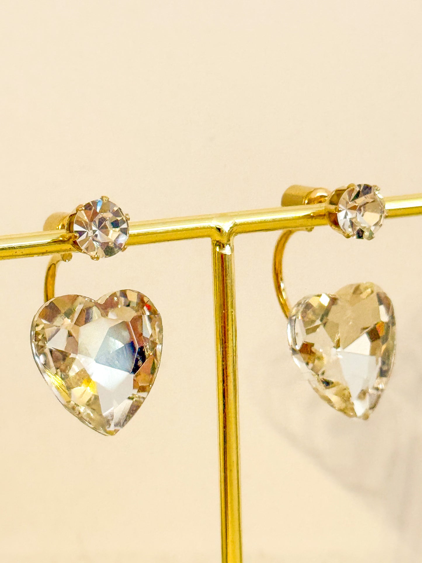 Pendientes Corazón Versátil（Doble uso brillante）
