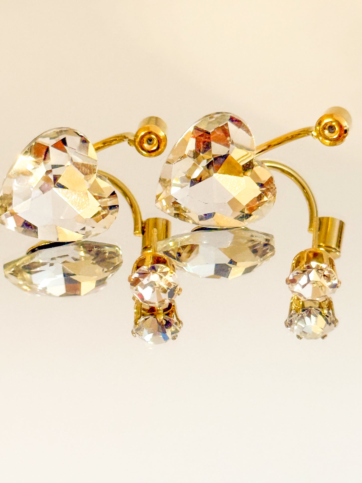 Pendientes Corazón Versátil（Doble uso brillante）