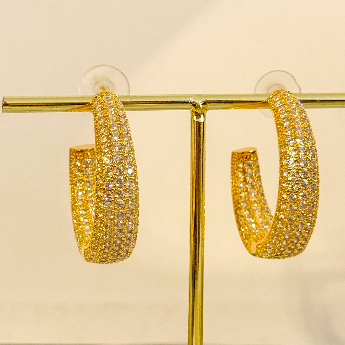 Pendientes Sol de Medianoche（Aros anchos）