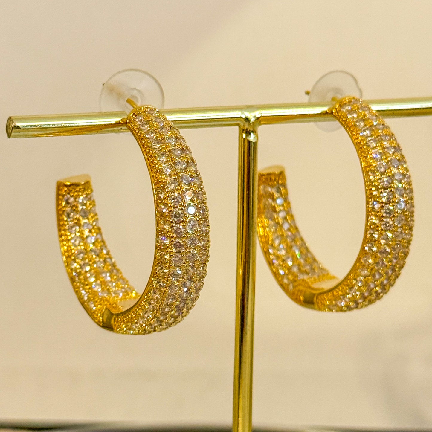 Pendientes Sol de Medianoche（Aros anchos）