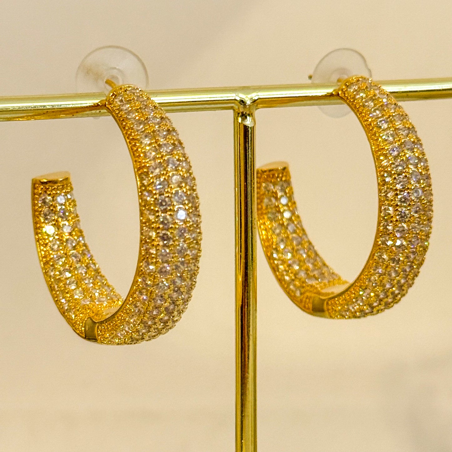 Pendientes Sol de Medianoche（Aros anchos）