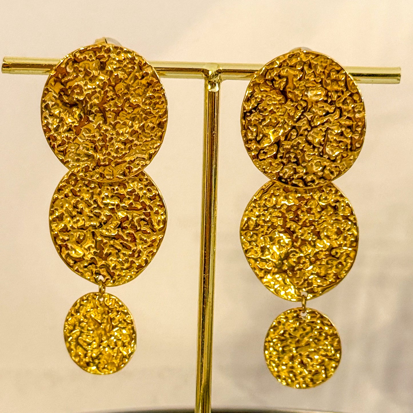 Pendientes Galatea（Discos martillados）