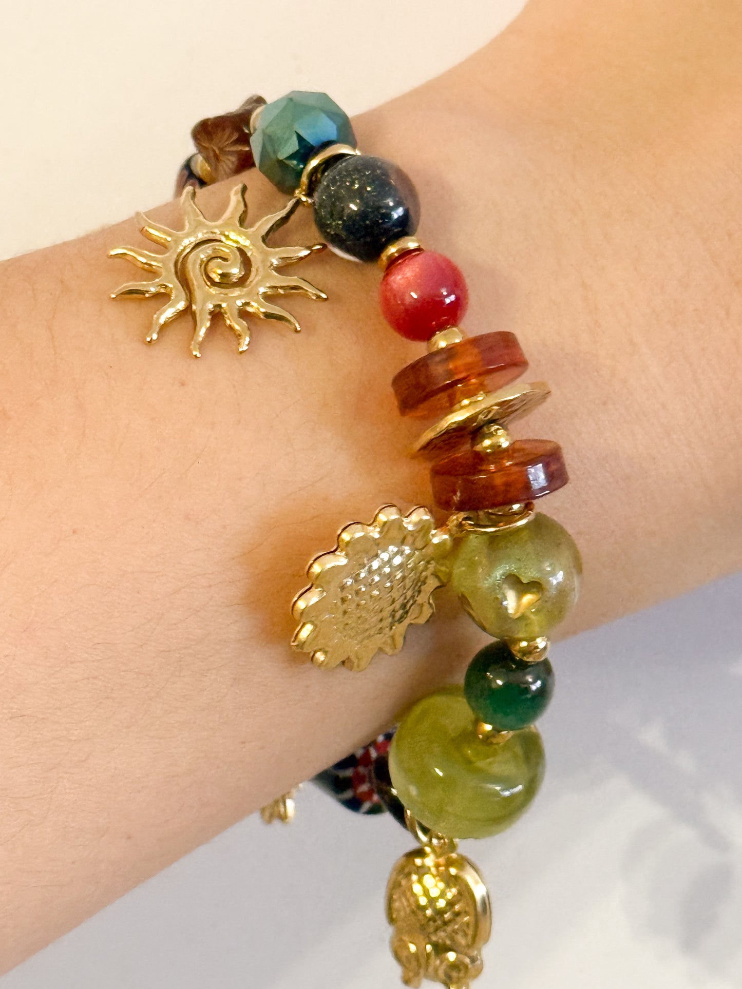 Look Jardín de luz（Tono verde sol）