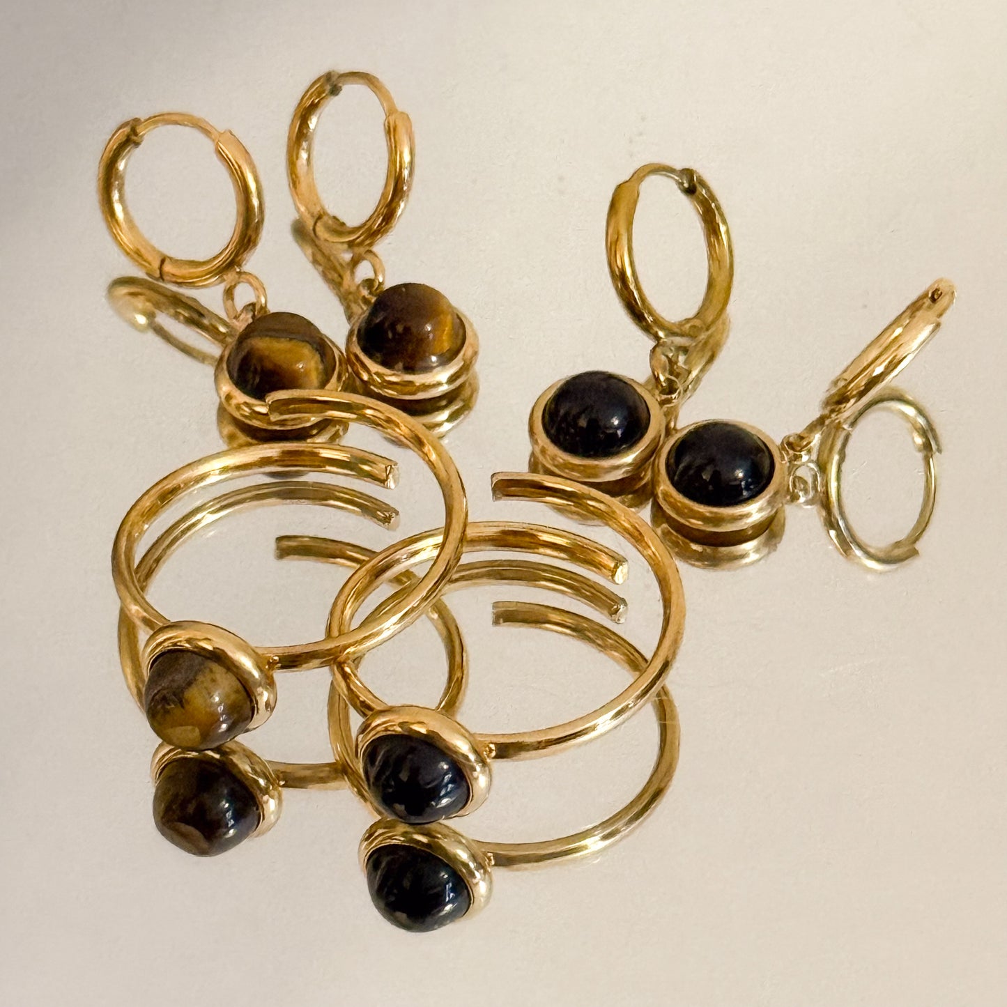 Look Ojo del Desierto（Collar + Anillo + Pendientes + Pulsera） (Copia)