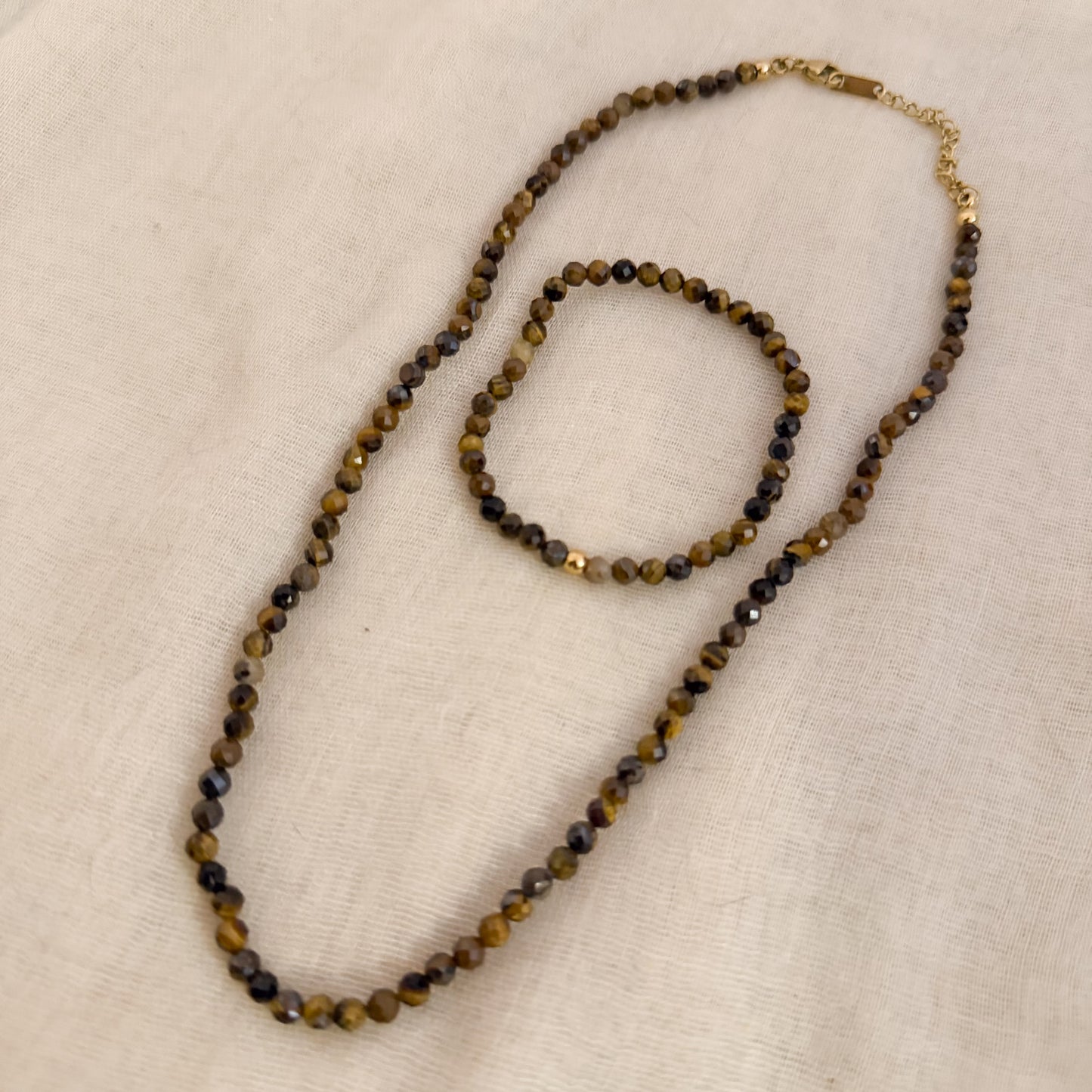 Look Ojo del Desierto（Collar + Anillo + Pendientes + Pulsera） (Copia)