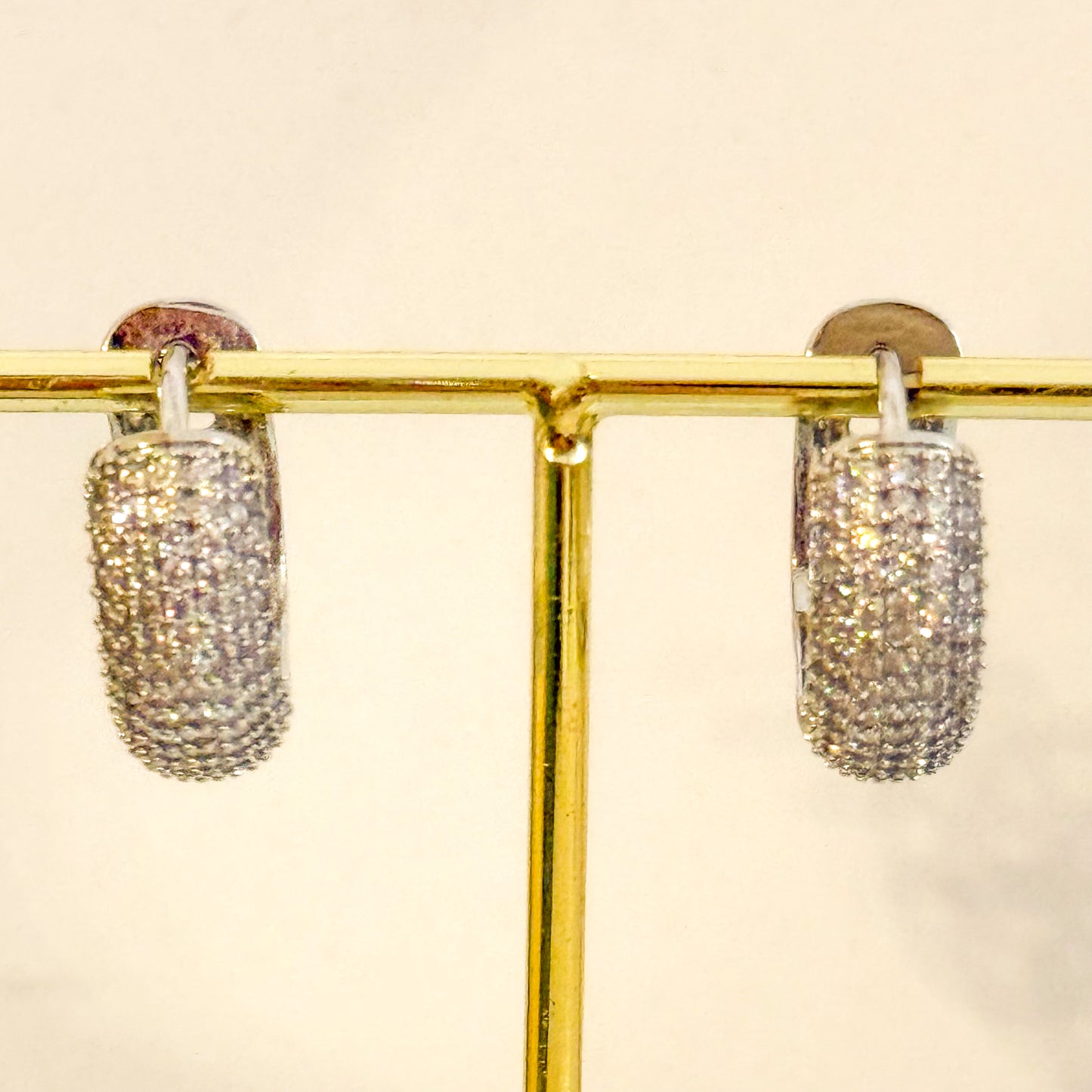 Pendientes Bruma de Luz（ Aro Brillo Dorado / Plateado）