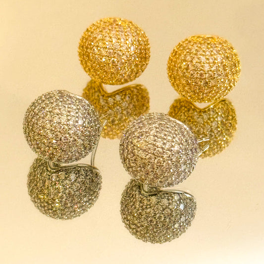 Pendientes Esfera Celeste（Dorado / Plateado）