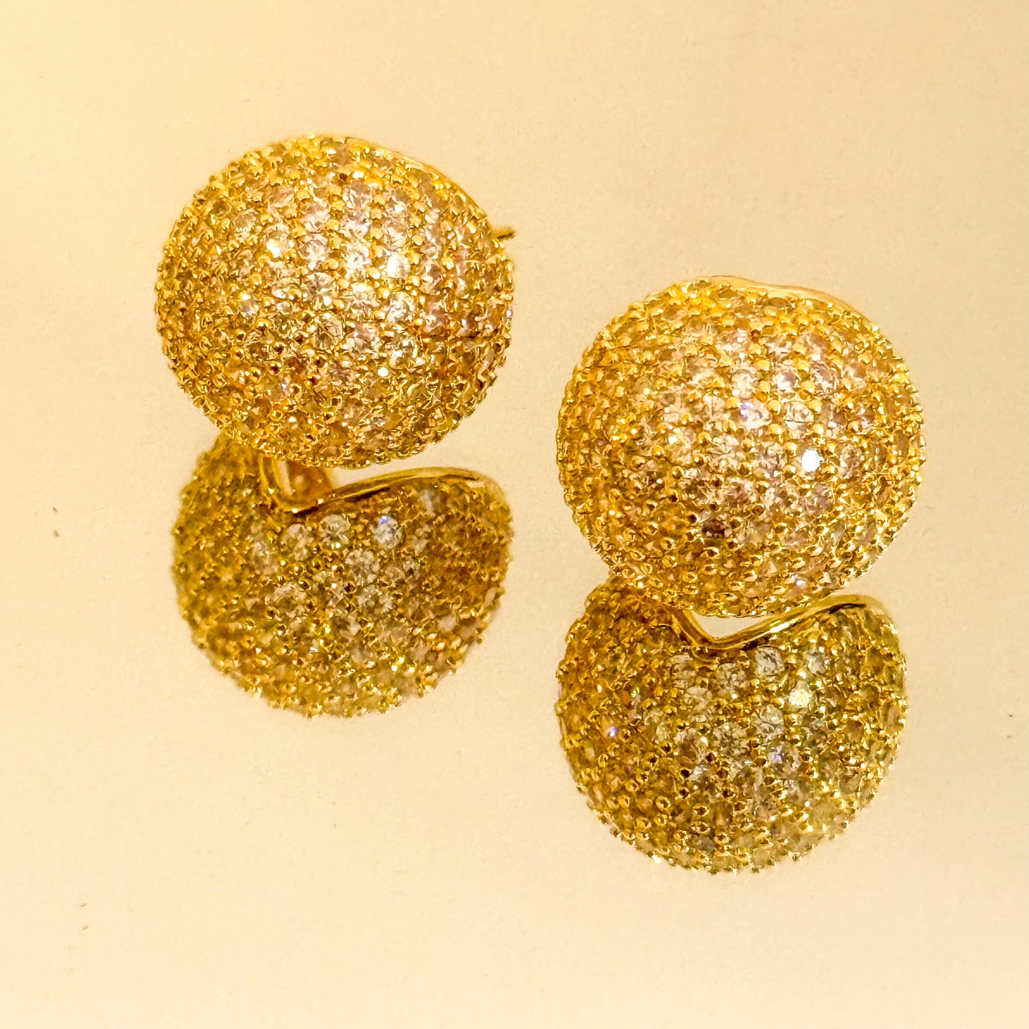 Pendientes Esfera Celeste（Dorado / Plateado）