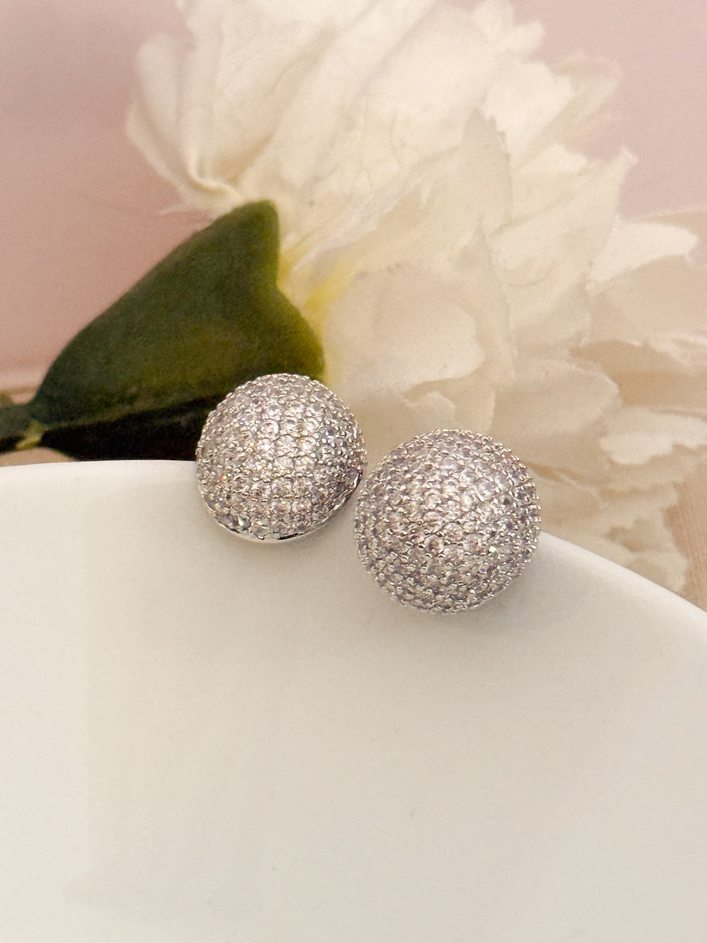 Pendientes Esfera Celeste（Dorado / Plateado）