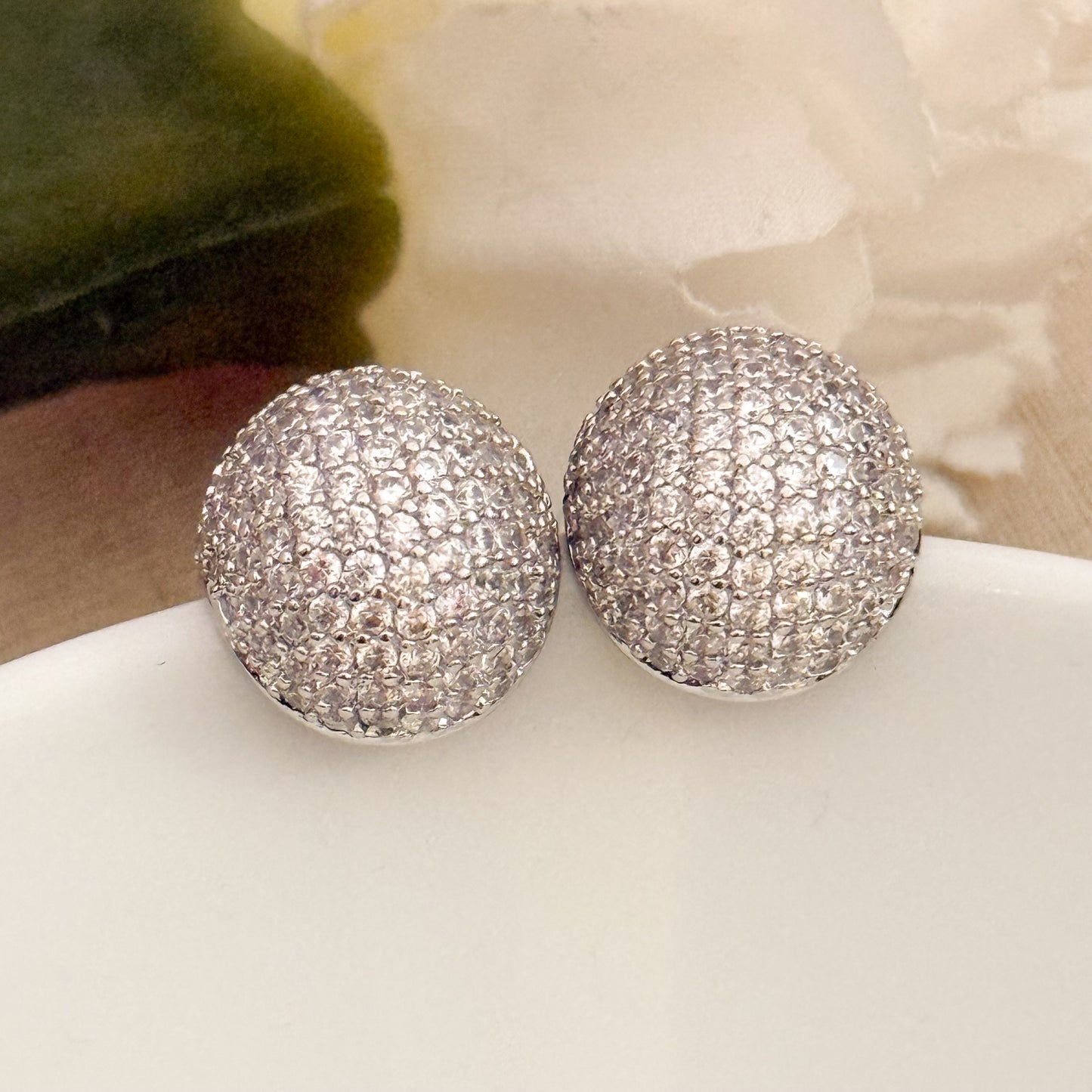 Pendientes Esfera Celeste（Dorado / Plateado）