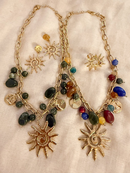 Collar Sol de colores（Talismán protector）