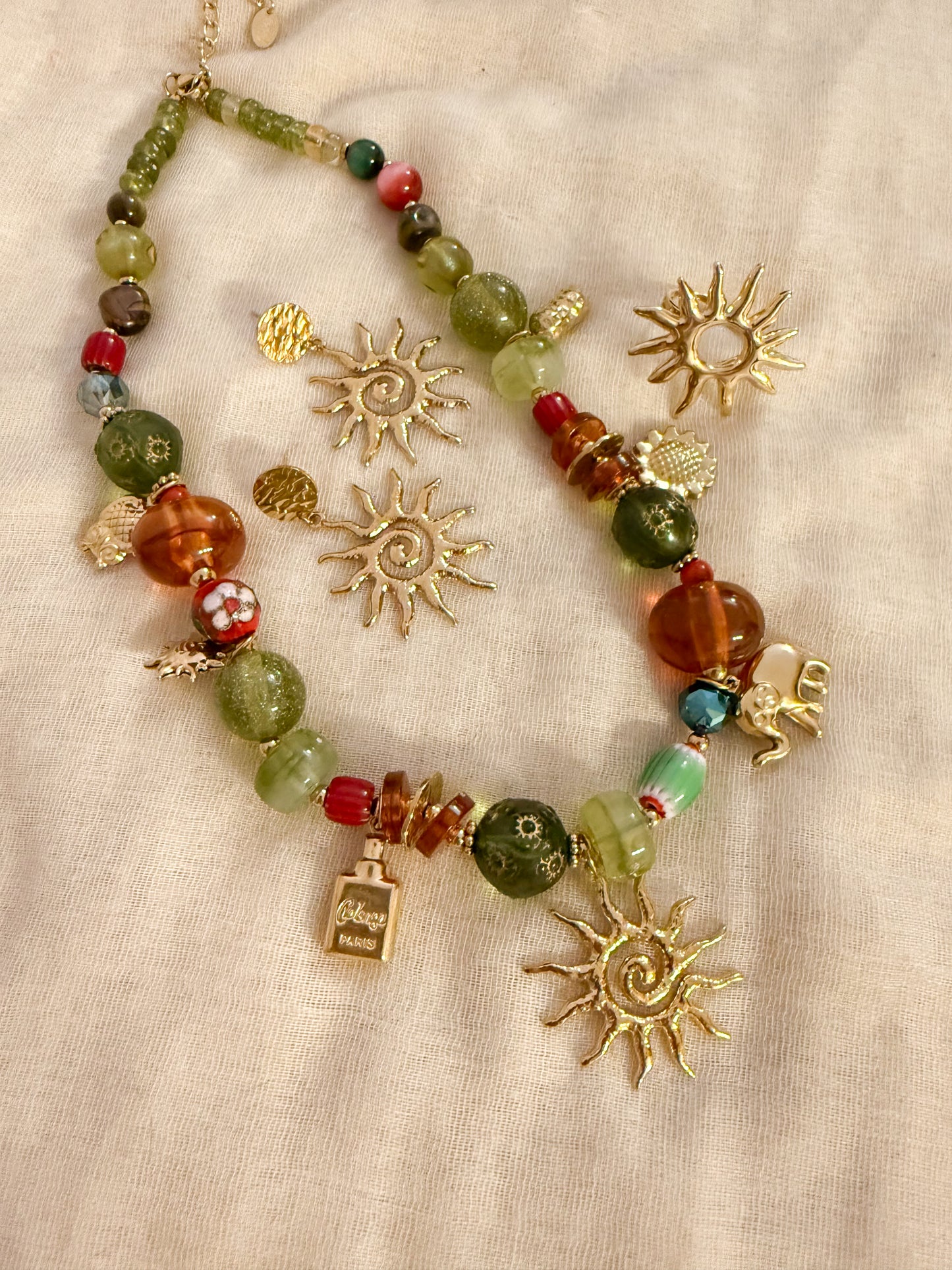 Look Jardín de luz（Tono verde sol）