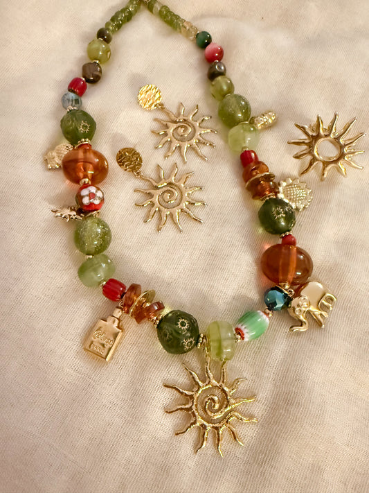 Look Jardín de luz（Tono verde sol）