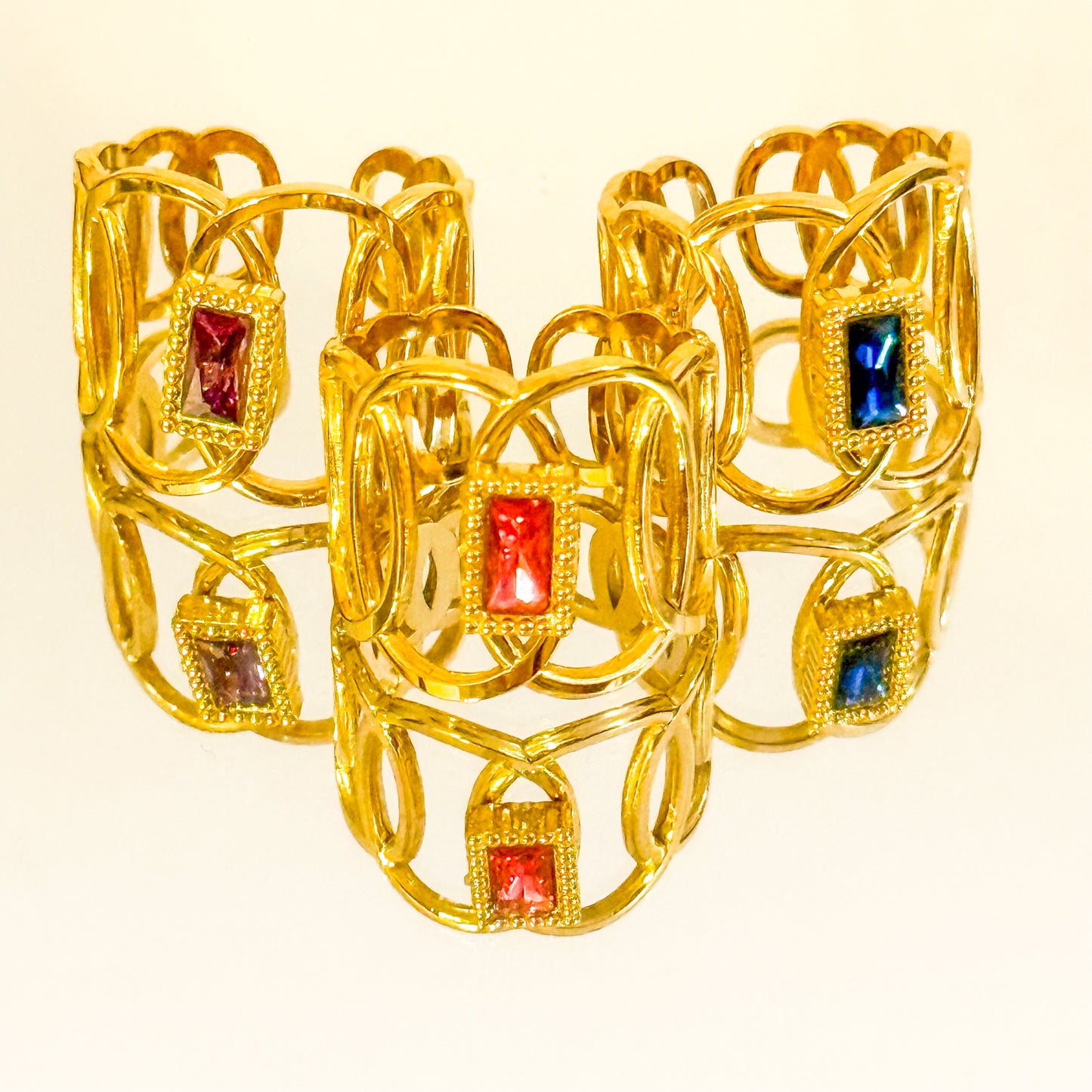 Anillo Luz Serena brillo (Tres colores) Acero Inoxidable (Ajustable)