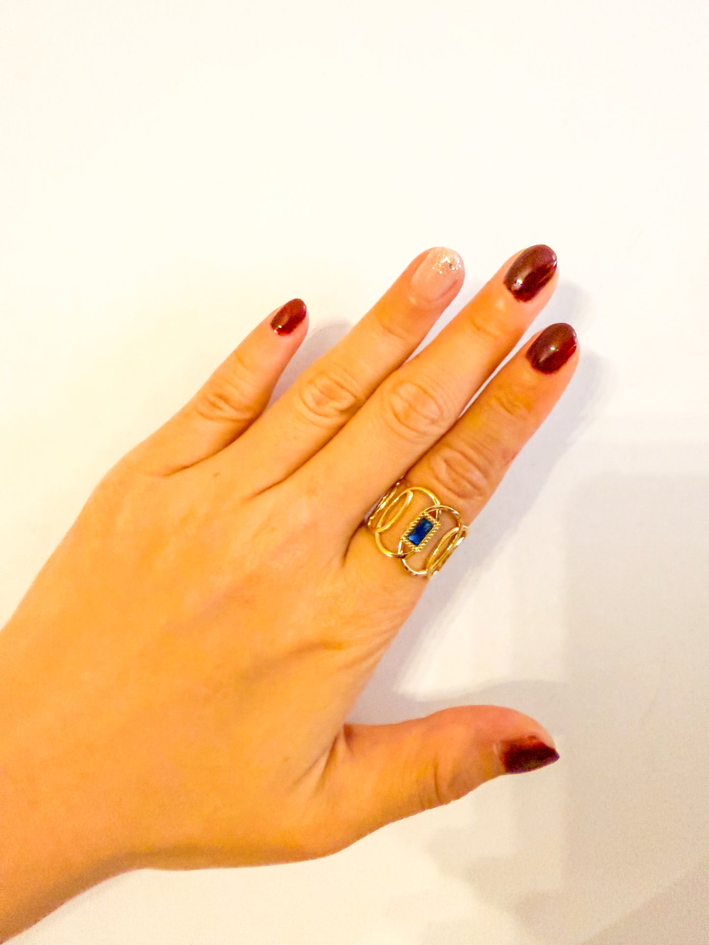 Anillo Luz Serena brillo (Tres colores) Acero Inoxidable (Ajustable)