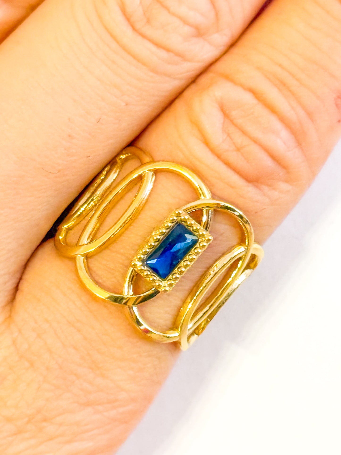 Anillo Luz Serena brillo (Tres colores) Acero Inoxidable (Ajustable)