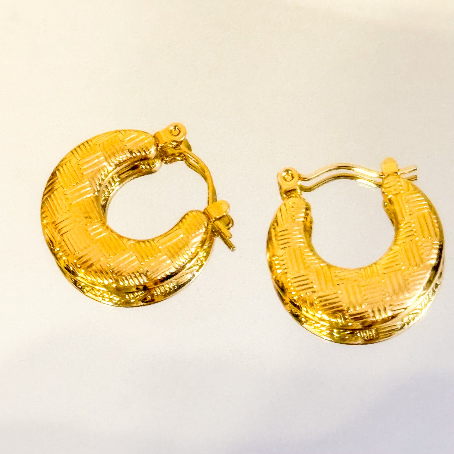 Pendientes Aro Trenzado Vintage (Dorado Clásico)