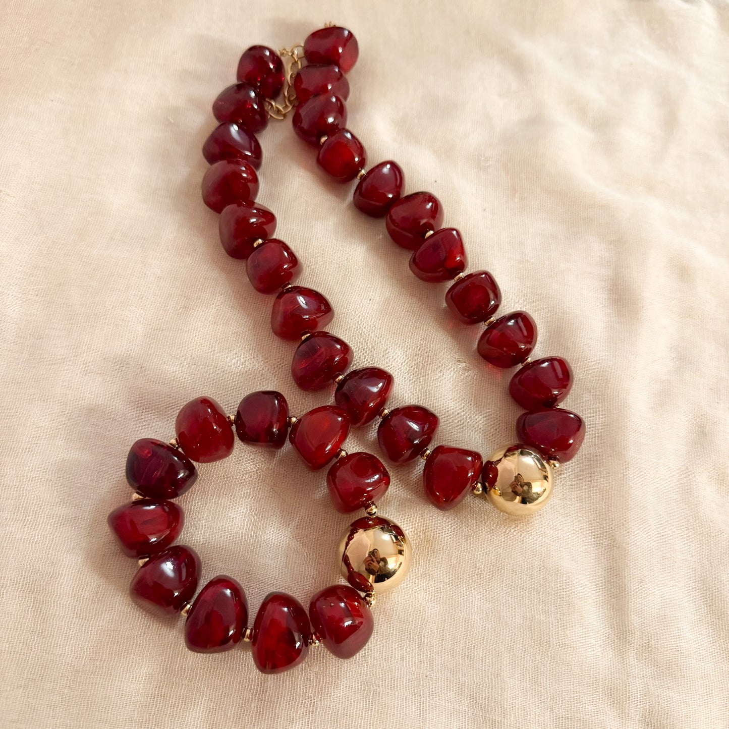 Collar Malena Maramelo Miel (lleva bola) (4 colores)