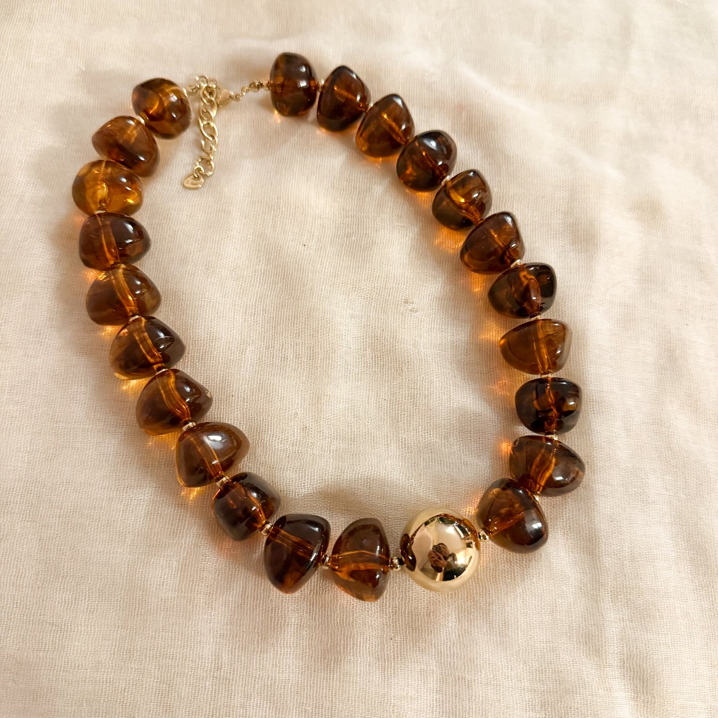 Collar Malena Maramelo Miel (lleva bola) (4 colores)