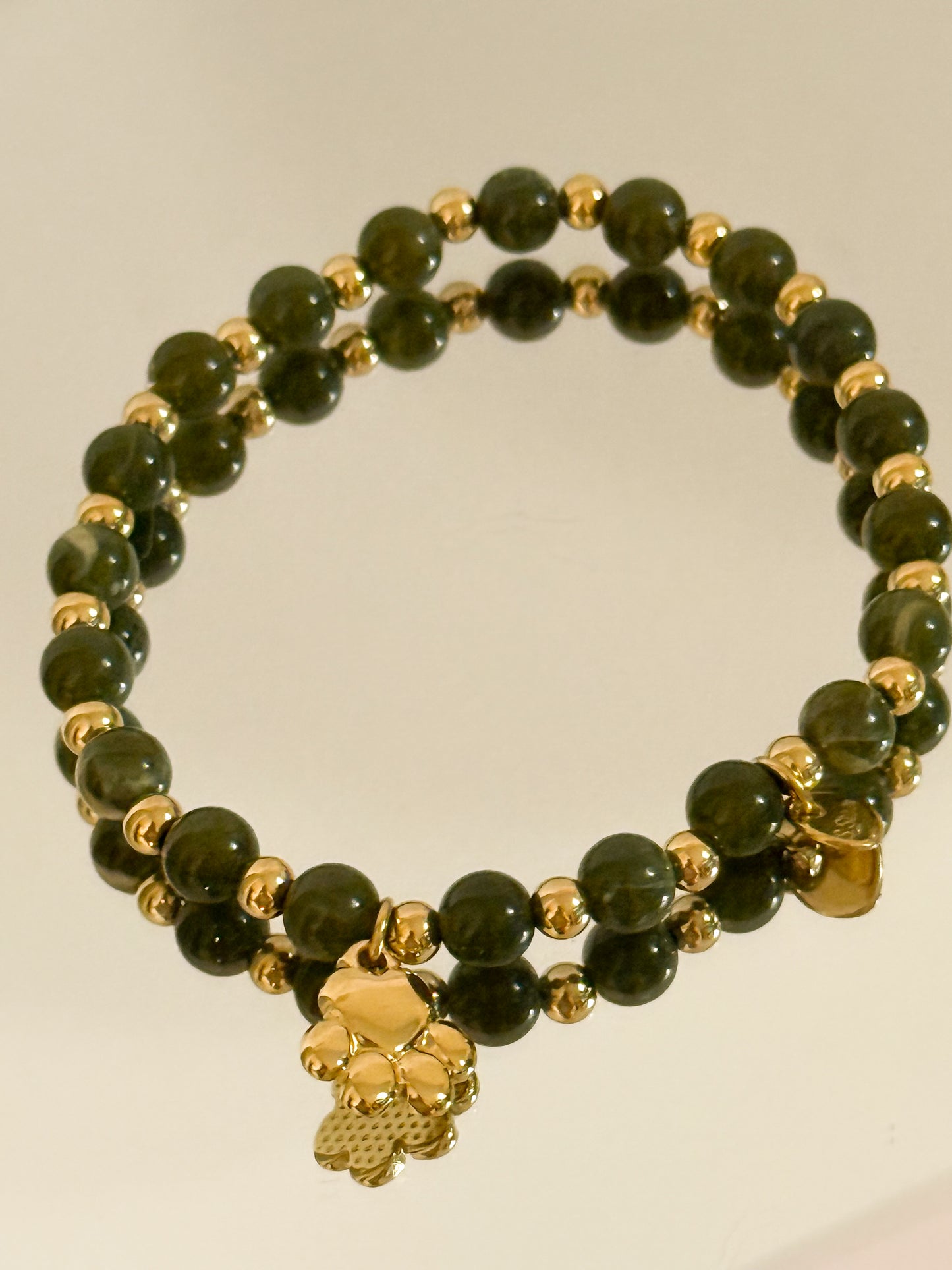 Pulsera Huella Amada（cuerda elástica）