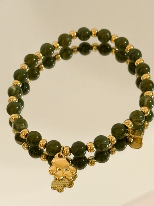 Pulsera Huella Amada（cuerda elástica）