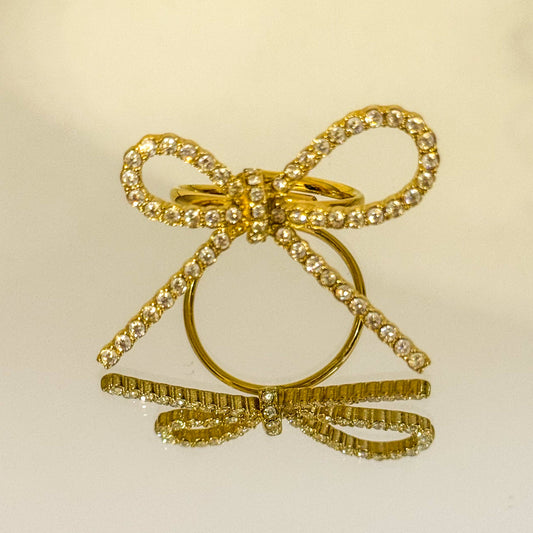 Anillo Lazo Navidad (Brillante y Femenino) – Ajustable