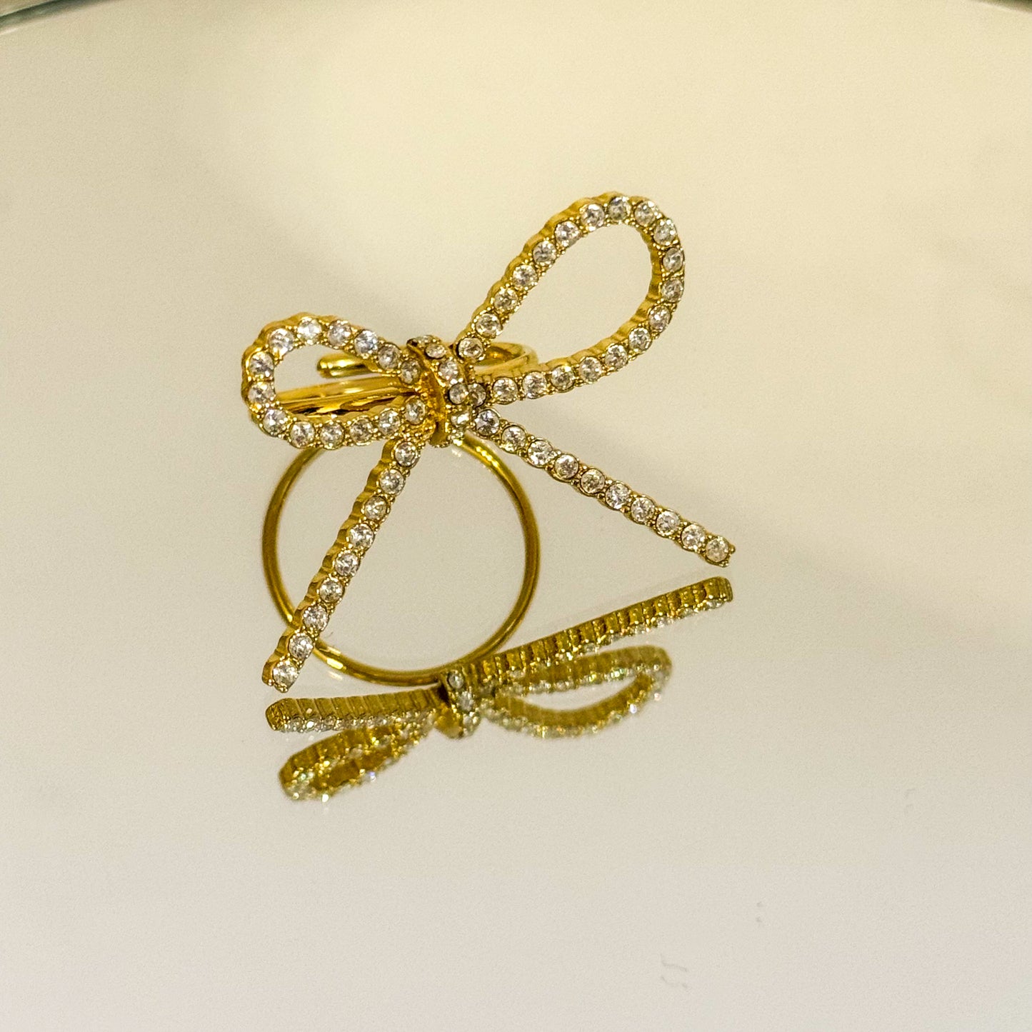 Anillo Lazo Navidad (Brillante y Femenino) – Ajustable