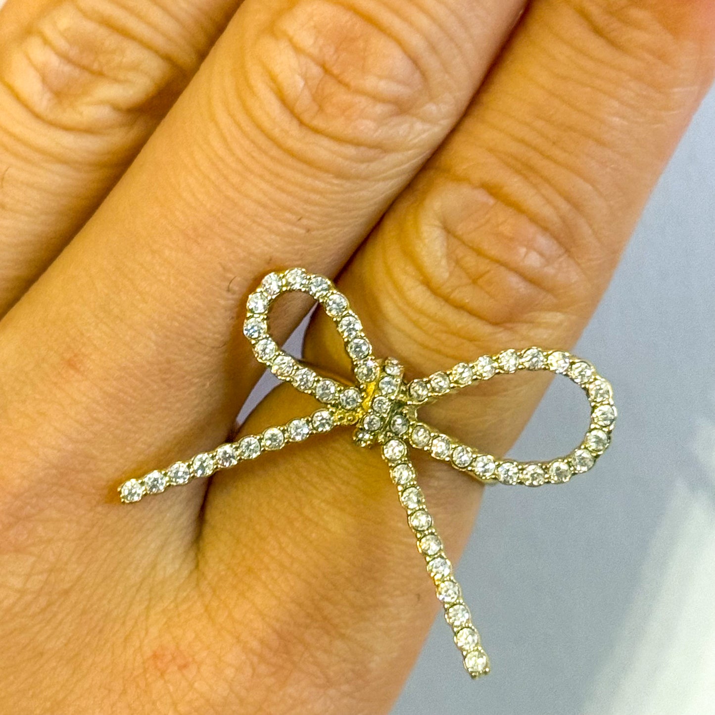 Anillo Lazo Navidad (Brillante y Femenino) – Ajustable