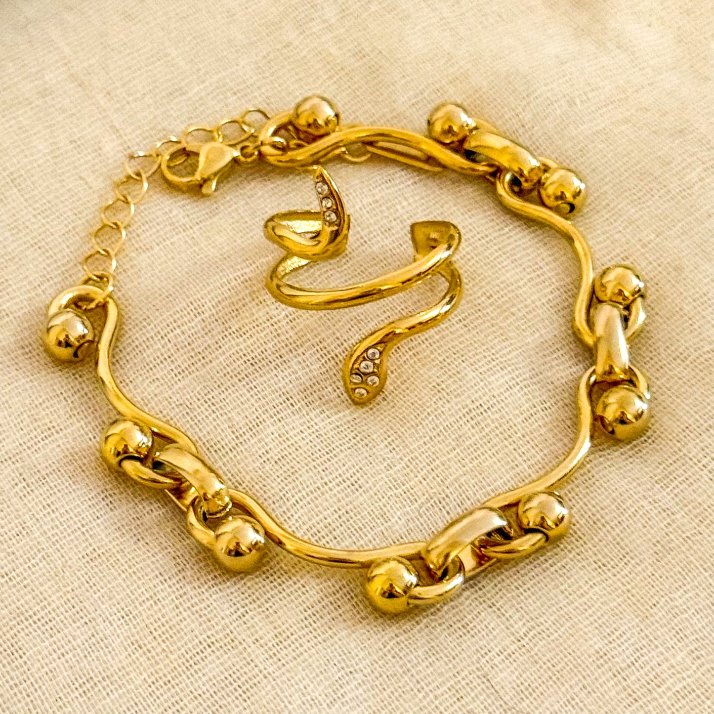 Pulsera Bruma Esférica（Doble Línea / bolitas Móviles）