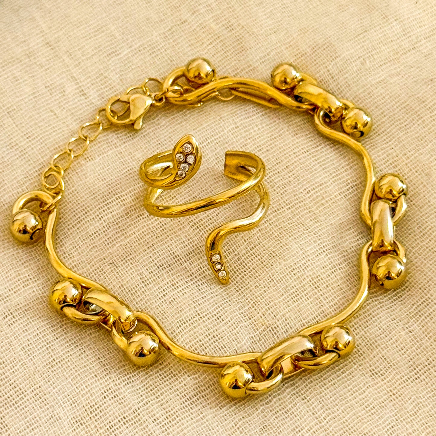 Pulsera Bruma Esférica（Doble Línea / bolitas Móviles）