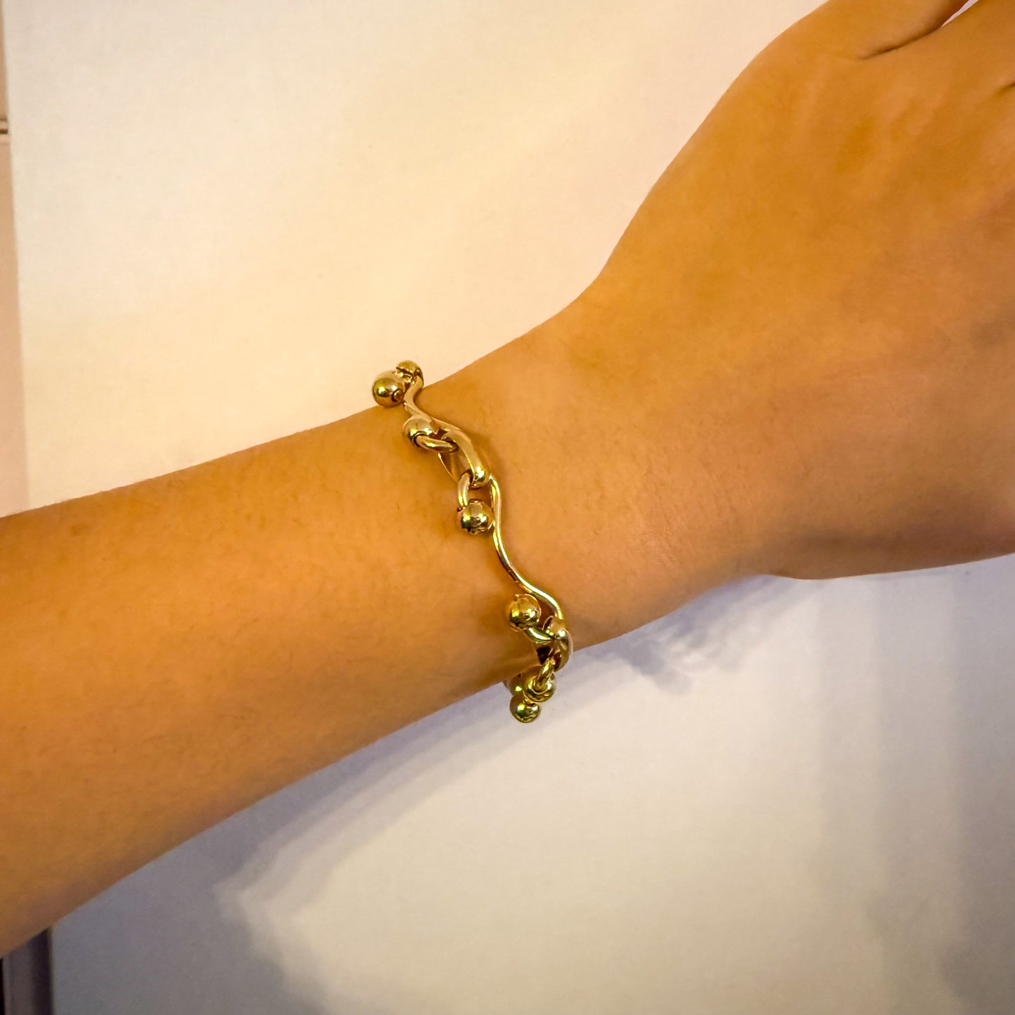 Pulsera Bruma Esférica（Doble Línea / bolitas Móviles）