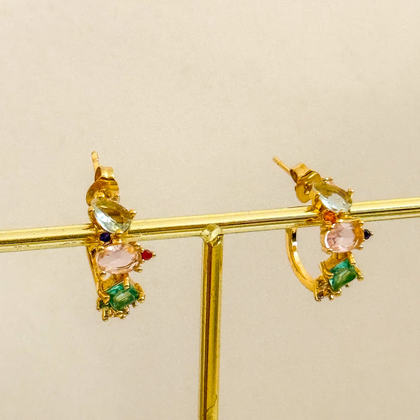 Pendientes Jardín de Luz (Multicolor Mini Brillos)