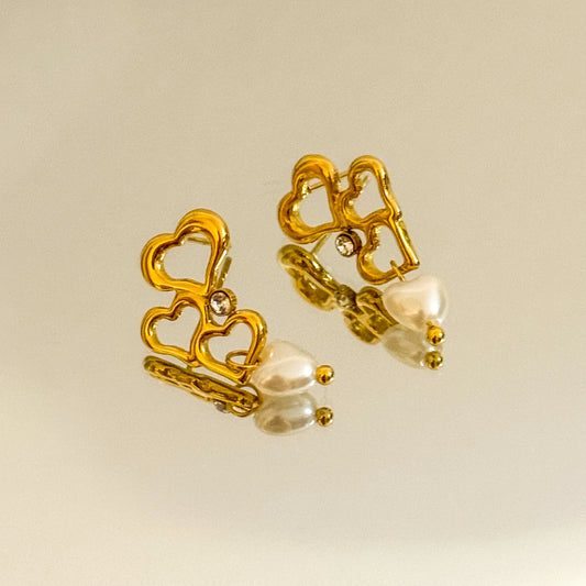 Pendientes Corazones Infinido (Mini Charms)