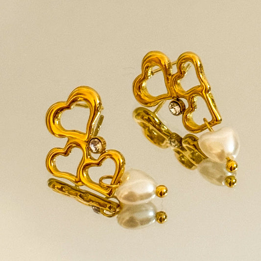 Pendientes Corazones Infinido (Mini Charms)