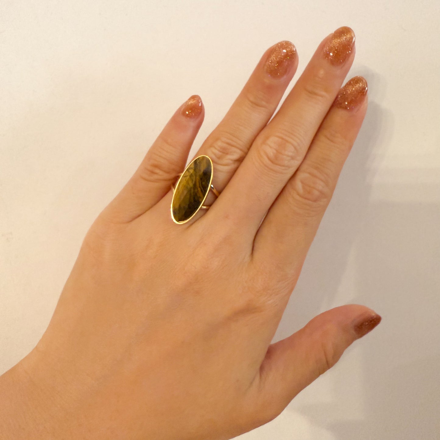 Anillo Gemma Oval (3 Colores) Ajustable