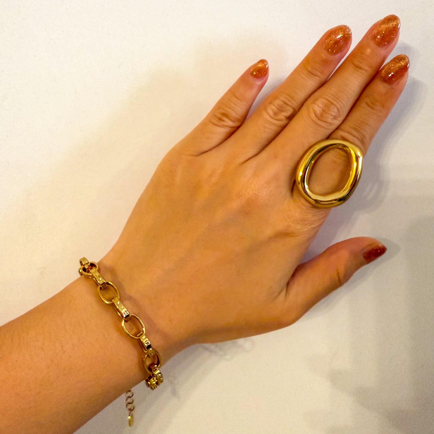 Pulsera Cadena Roma (Eslabón Grabado)