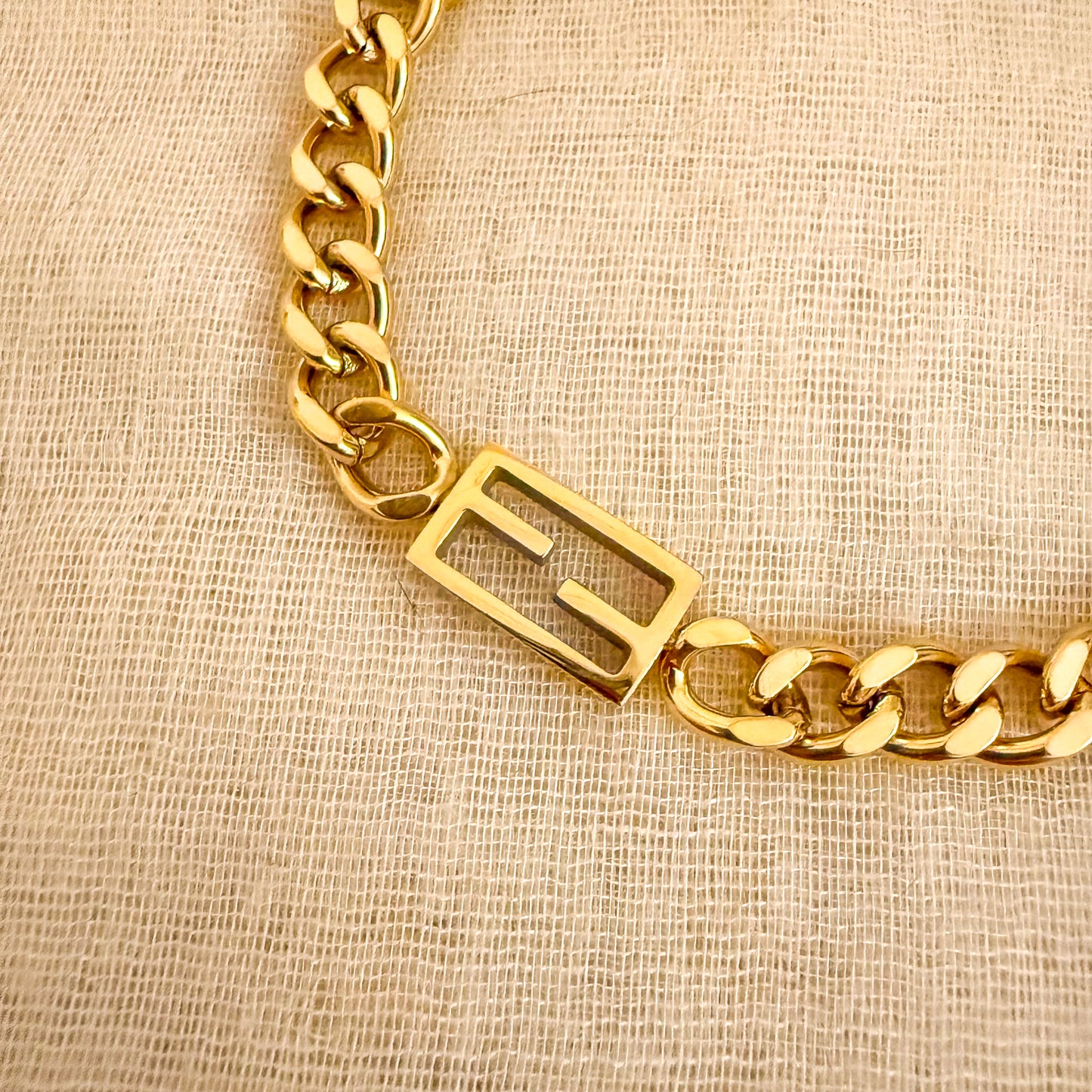 Pulsera Cadena Milán (Cierre Rectangular F&F)