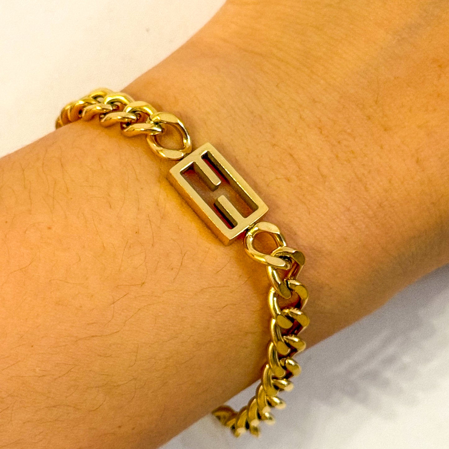 Pulsera Cadena Milán (Cierre Rectangular F&F)