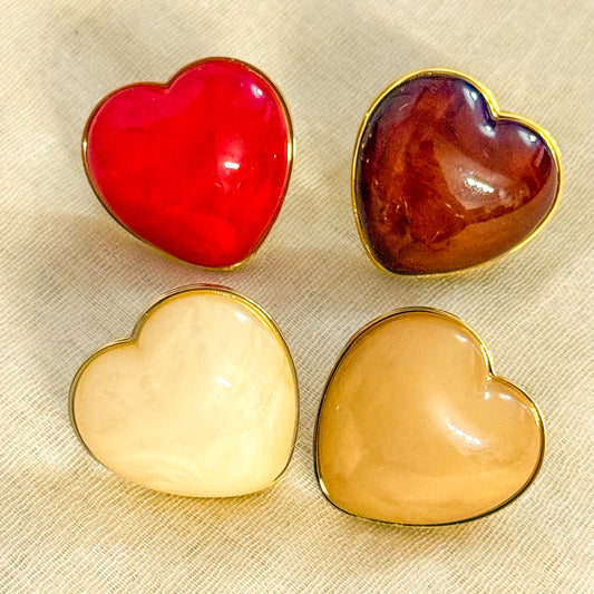 Anillo Amor Vintage (corazón) (4 colores)