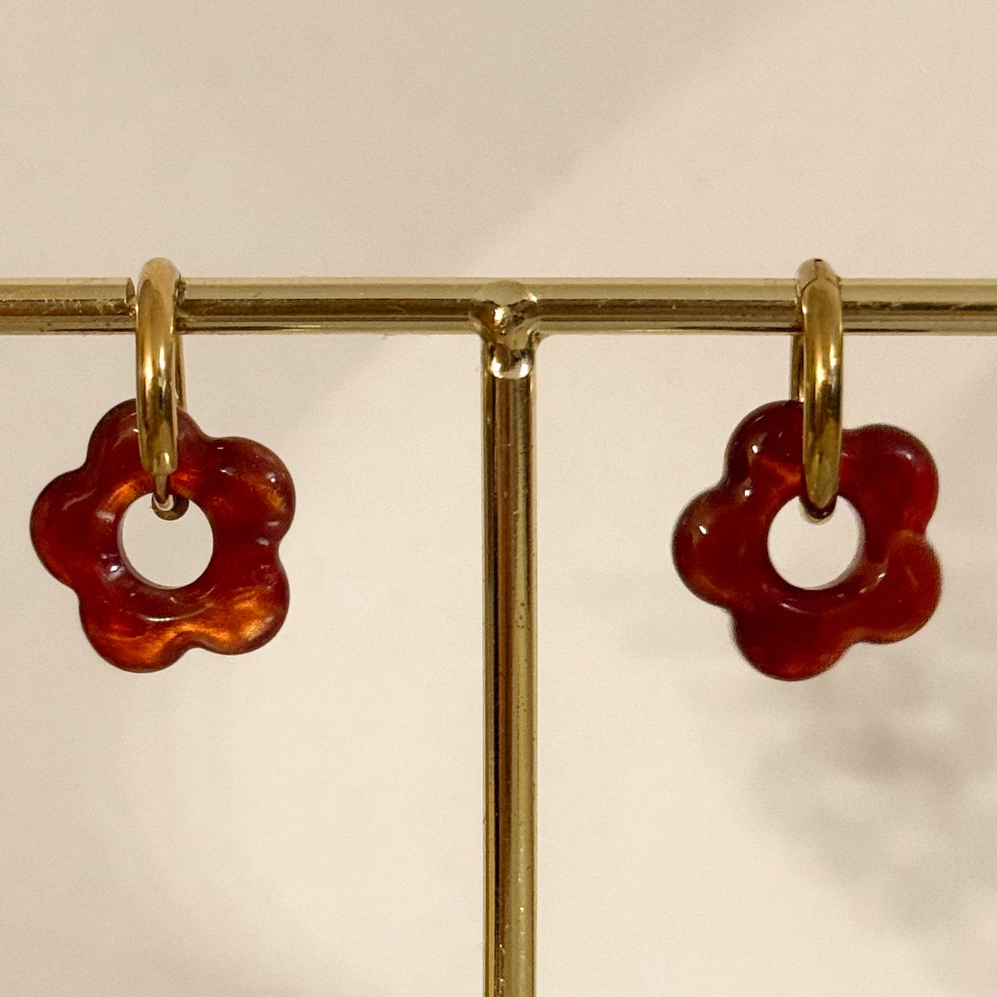 Rebajas -20% Pendientes Flor Ámbar （2 colores）