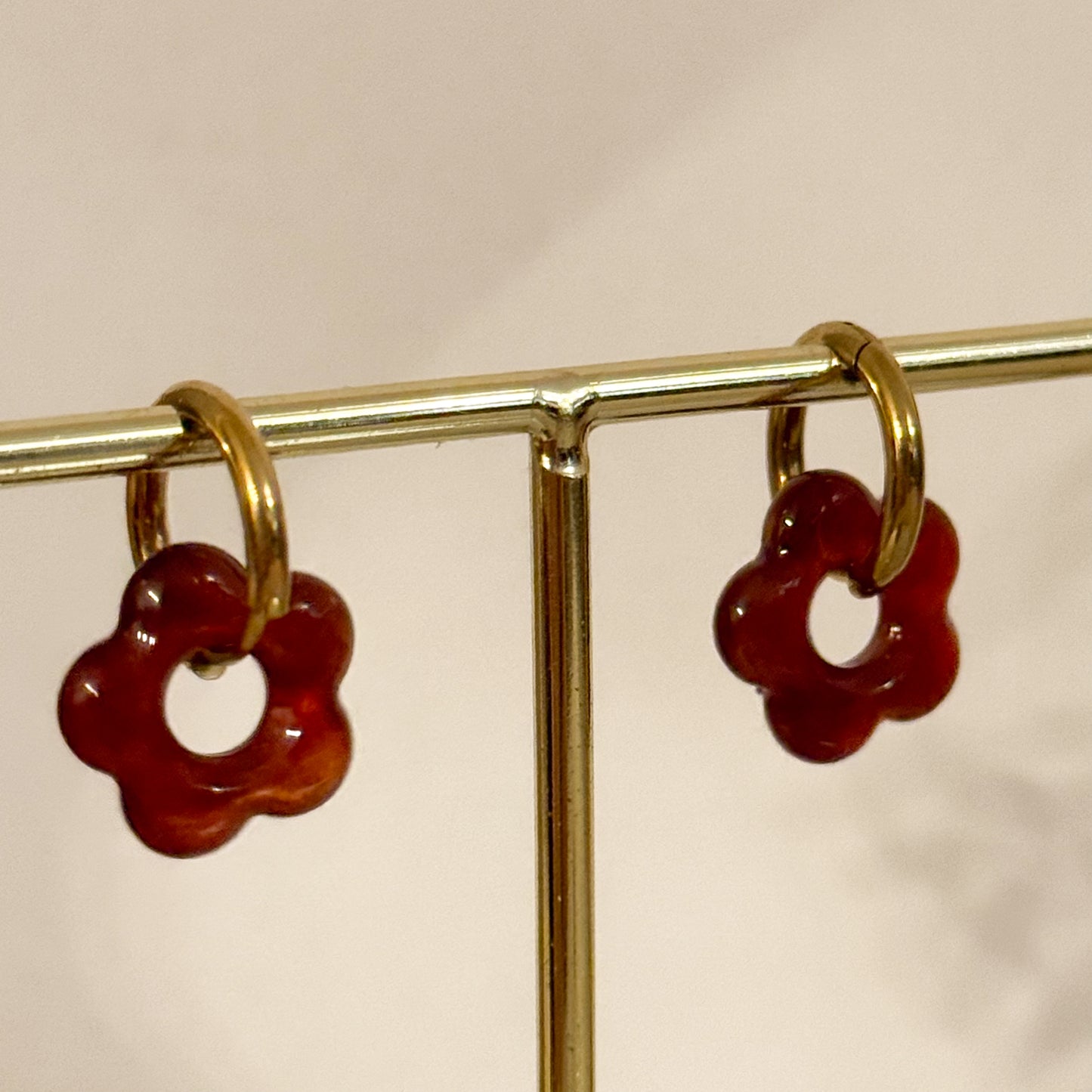 Rebajas -20% Pendientes Flor Ámbar （2 colores）