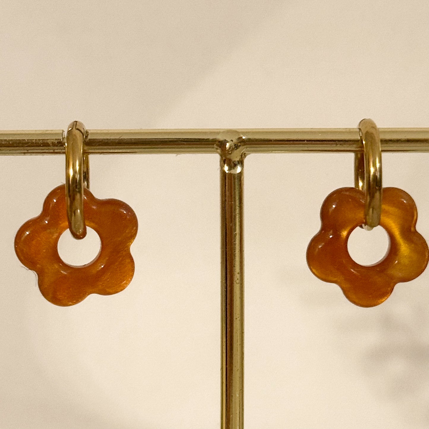 Rebajas -20% Pendientes Flor Ámbar （2 colores）