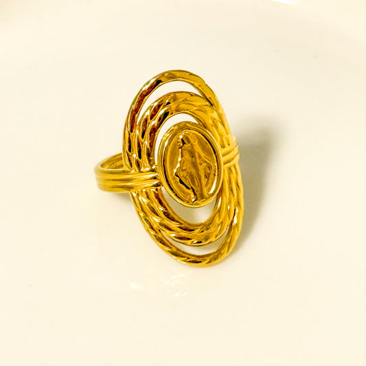 Rebajas -40%Anillo Aurora Sagrada Ajustable(VIRGEN)