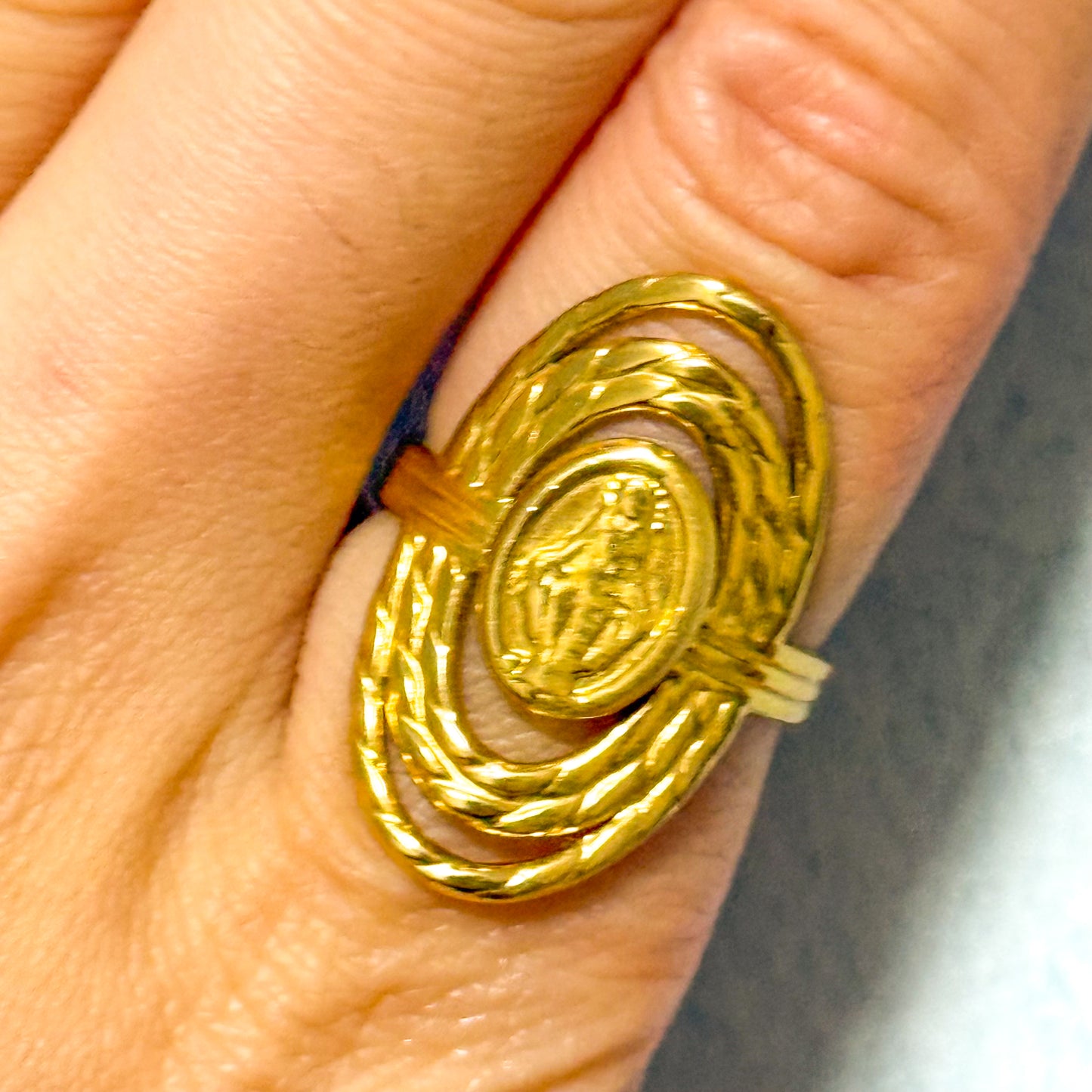 Rebajas -40%Anillo Aurora Sagrada Ajustable(VIRGEN)