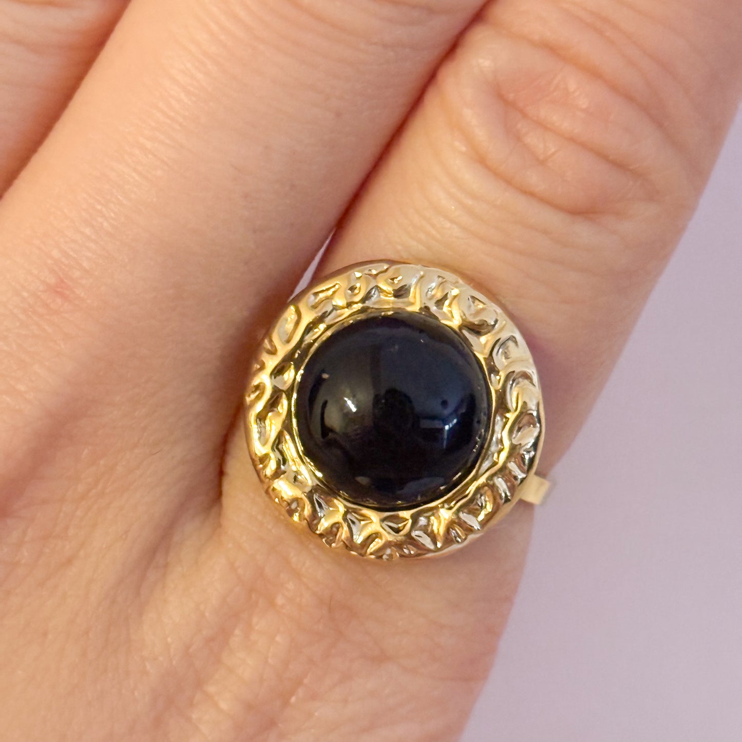 Anillo Esfera Bombon (oscuro/marrón)