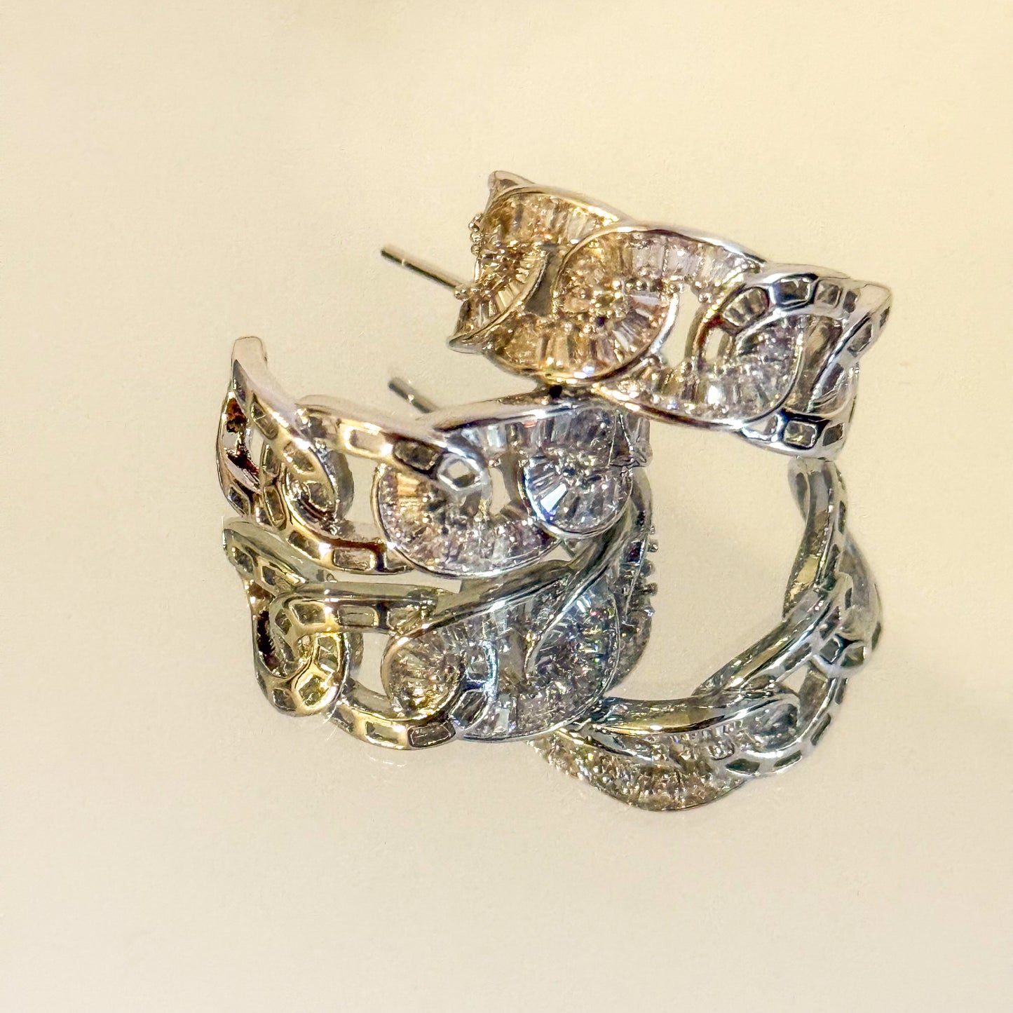 Pendientes Ana (cadena brillante/dorado/plateado)