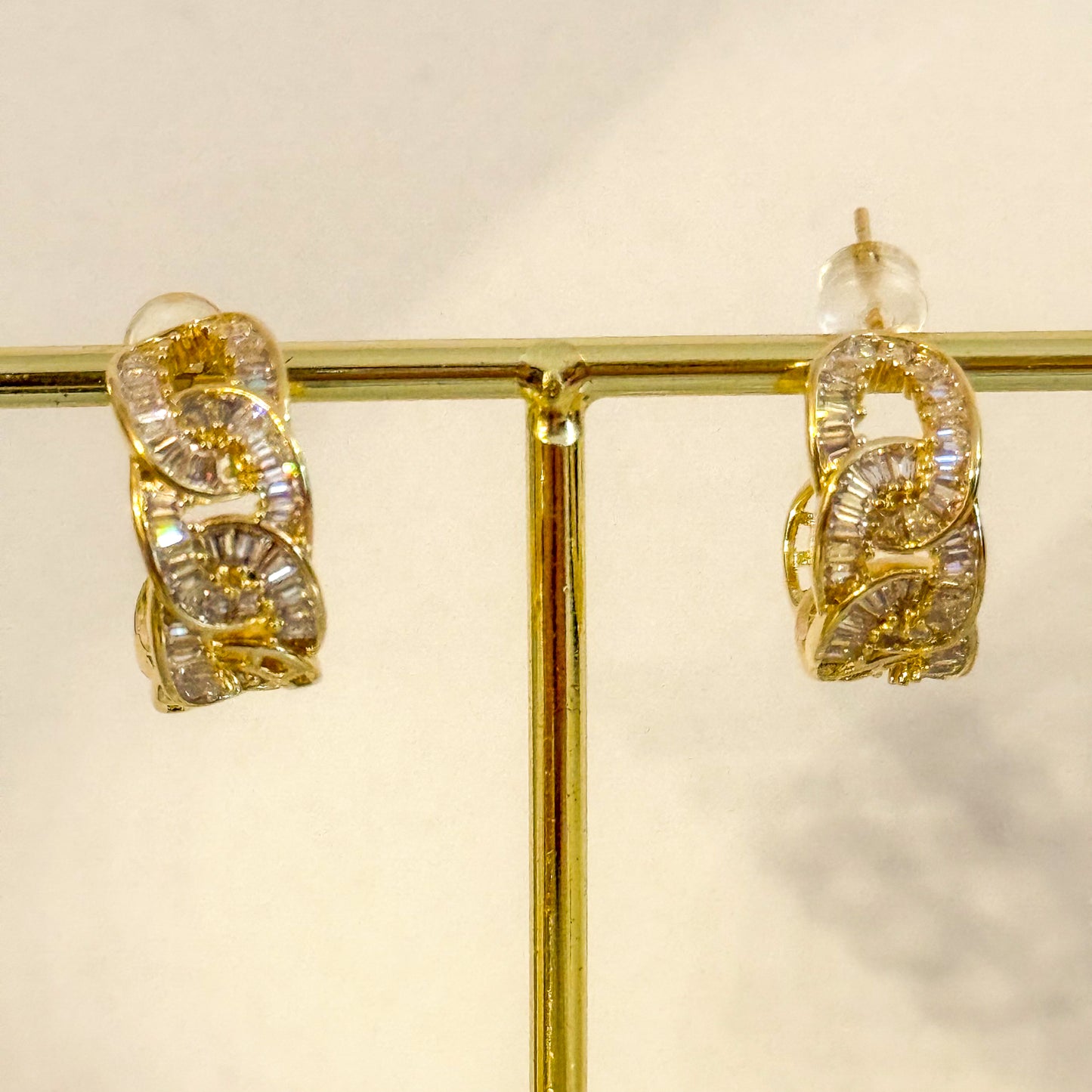 Pendientes Ana (cadena brillante/dorado/plateado)
