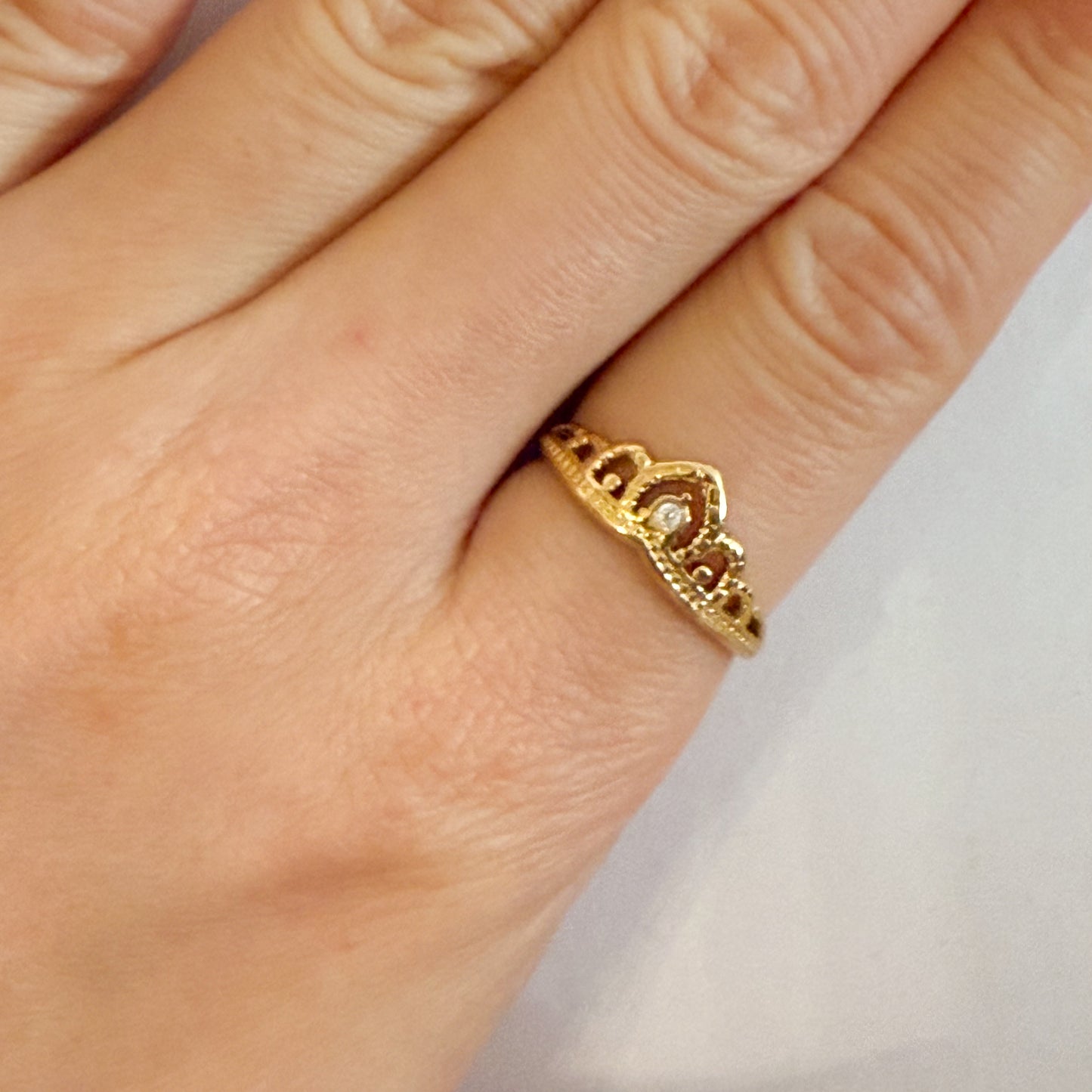 Anillo Corona Luz Ajustable